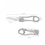 Titanium Mini Folding Knife Portable Sharp Box Opener EDC Tool - 图片 5