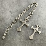 GODEDC Titanium Tactical Cross Knuckle Necklace Stylish Defense Gear - 图片 2