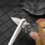 Outdoor Defense Folding Knife with Eagle Design for Keychain EDC Use - 图片 9