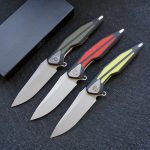 G10 Handle 154 Steel Folding Camp Pocket Knife - 图片 2