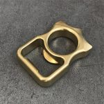 Heavy-Duty Brass Knuckle Duster with Bottle Opener and Window Breaker EDC Tool
