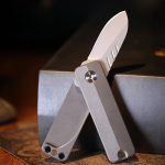 Titanium Mini Folding Knife EDC Utility Pocket Blade Fidget Tool Parcel Opener