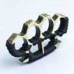 Reinforced Rope Brass Knuckle Duster Four Finger Defense Buckle Tool - 图片 6