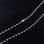 Titanium Lightweight Bead Chain Pendant Necklace Rustproof - 图片 4
