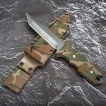 Camouflage Tactical Knife Outdoor Survival Camping Fishing Hiking Utility Blade