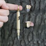 Tactical Mini Knife with Hidden Blade and Brass - 图片 2