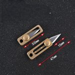 Titan Slide EDC: Mini Brass Utility Knife - 图片 24