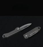 Titanium Mini Folding Knife Keychain EDC Portable Utility Letter Opener - 图片 5