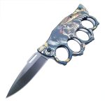 3D Ghost Head Knuckle Duster Folding Knife - 图片 5