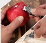 Outdoor Defense Folding Knife with Eagle Design for Keychain EDC Use - 图片 8