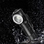 Aluminum Alloy Detachable Flashlight Headlamp Waterproof Night Fishing Torch