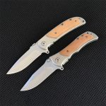 Wooden Handle Folding Knife Portable Self-defense - 图片 5