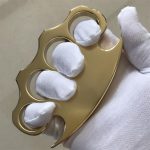 Brass Knuckle Duster with Refined Polish for Self-Defense EDC - 图片 10