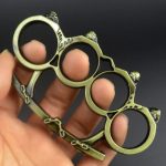 Small Bun Knuckle Duster Compact Four Finger Defense Tool - 图片 4