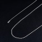 Titanium Lightweight Bead Chain Pendant Necklace Rustproof - 图片 2