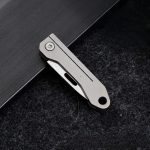 Portable Black Blade Folding Knife Compact Fruit Peeler Utility Tool - 图片 3