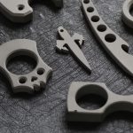 Titanium Skull EDC Knuckle Duster Ring and Keychain Self Defense Tool