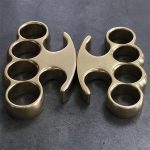 Traditional Stonewashed Brass Knuckle Duster in Classic Style - 图片 4
