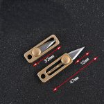 Titan Slide EDC: Mini Brass Utility Knife - 图片 21