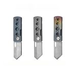 Mini 815 Titanium Folding Knife EDC Tactical Self Defense Outdoor Keychain Cutter - 图片 7