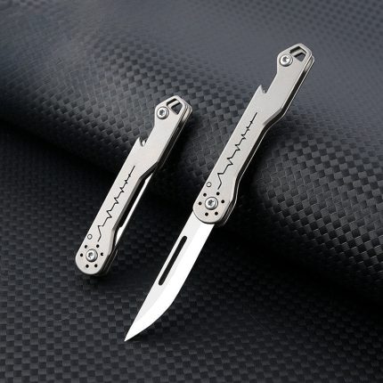 Titan Compact Folding Knife with Multitool Blade for Pockets