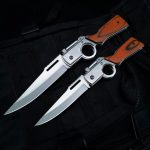 AK47 Light Wood Grain Folding Knife - 图片 12