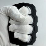Aluminum Knuckle Duster Large Finger Holes Tool - 图片 8
