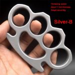 Heavy Duty Brass Knuckle Duster Four Finger Protection Tool - 图片 15