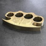 Warrior Solid Brass Knuckle Duster Self-defense Window Breaking EDC Tool - 图片 7