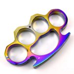 Color Guard Metal Brass Knuckle Duster Tiger Fist Buckle - 图片 6