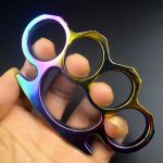 Color Guard Metal Brass Knuckle Duster Tiger Fist Buckle - 图片 4