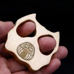 Brass Knuckle Duster Pet Shape Defense Tool