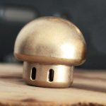 Brass Mushroom Knuckle Pendant Knife DIY Tool - 图片 3