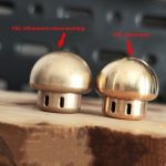 Brass Mushroom Knuckle Pendant Knife DIY Tool - 图片 5