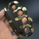 Sleek Self-Defense EDC Tool Solid Brass Knuckles Duster - 图片 2