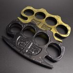 Solid Grip Brass Knuckles Duster for Outdoor Survival