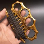 StreetGuard Metal Brass Knuckles Duster 4-Finger Fist Buckle Window Breaker - 图片 4