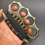 StreetGuard Metal Brass Knuckles Duster 4-Finger Fist Buckle Window Breaker - 图片 5