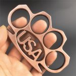 USAEdge EDC Brass Knuckles Duster Window Breaker - 图片 2
