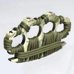 Sleek Self-Defense EDC Tool Solid Brass Knuckles Duster - 图片 6