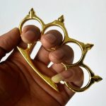 Hedgehog Solid Brass Knuckles Duster Self-Defense EDC Tool - 图片 3