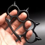Hedgehog Solid Brass Knuckles Duster Self-Defense EDC Tool - 图片 5