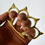 Hedgehog Solid Brass Knuckles Duster Self-Defense EDC Tool - 图片 6