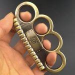 Ninja Solid Brass Knuckles Duster Self-Defense EDC Tool - 图片 2