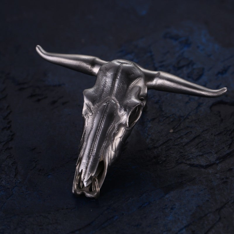 Bullhead Mini Self Defense Pocket Knife Keychain Backpack Charm EDC Tool - 图片 1