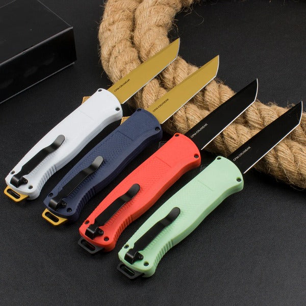 Carbon Fiber Nylon Handle Tactical Knife Outdoor Hunting Pocket Knife - 图片 1