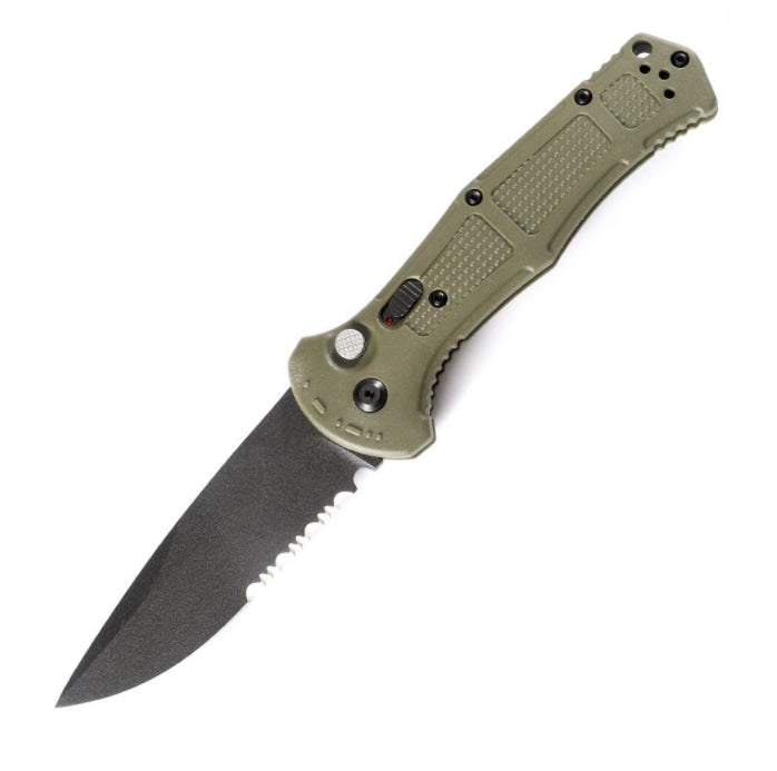 D2 Blade Nylon Fiber Handle Folding Knife Outdoor Hunting Tactical Pocket Knife - 图片 13