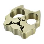 Exquisite Dog Head Brass Knuckle Duster Self-Defense Tool - 图片 6