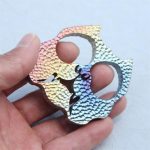 Dog Head Titanium Knuckle Duster Self-Defense EDC Tool