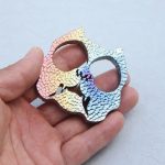 Dog Head Titanium Knuckle Duster Self-Defense EDC Tool - 图片 4